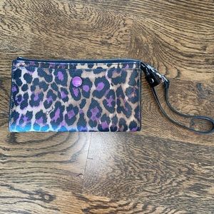 Purple Cheetah Print Coach Wallet